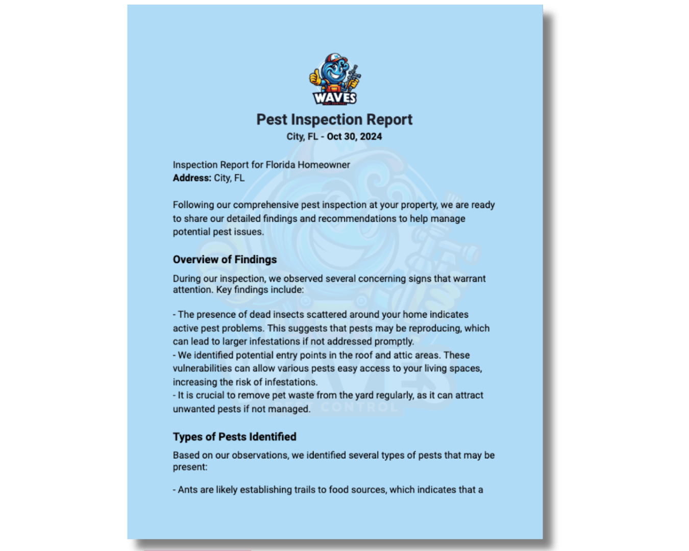 pest inspection digital report pest control png